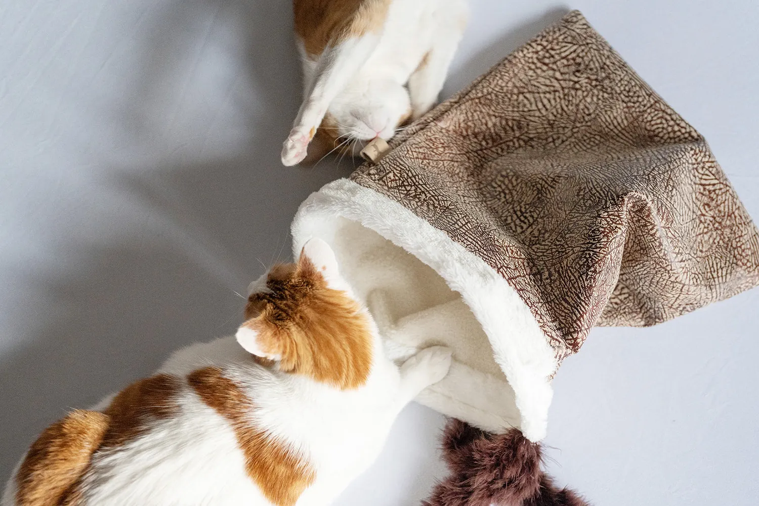 P.L.A.Y. Feline Frenzy Crinkle Sack kattleksak grå