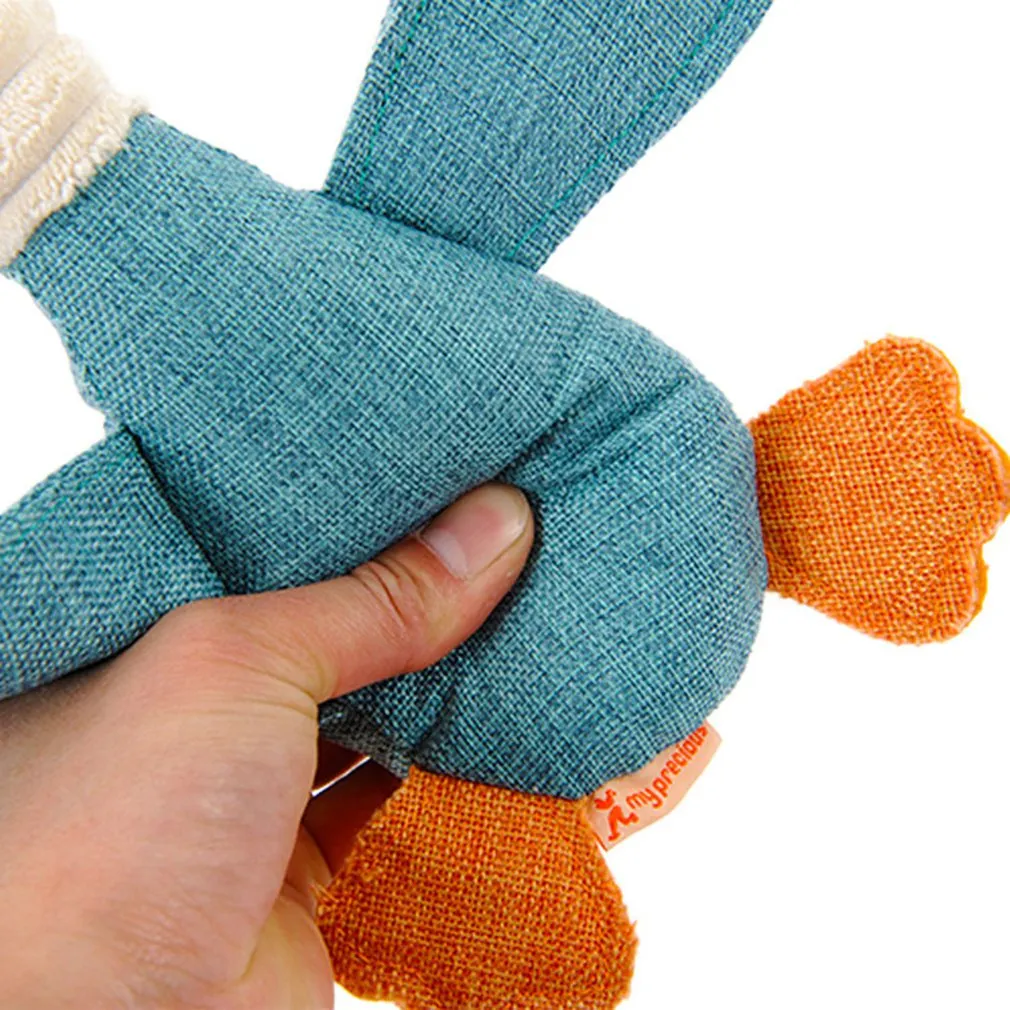 Pawtato Squeaky Plush Goose gosleksak beige pip
