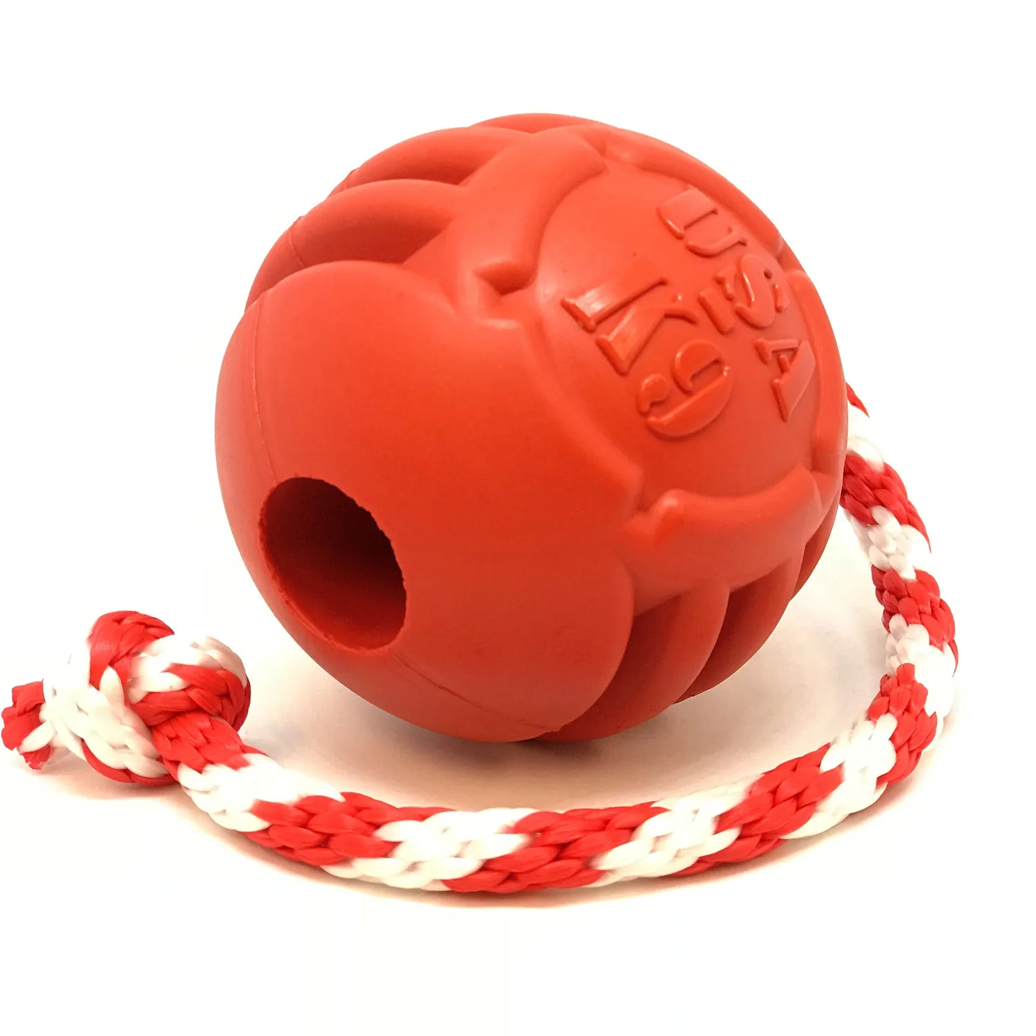 SodaPup USA-K9 Stars and Stripes gummiboll Large röd