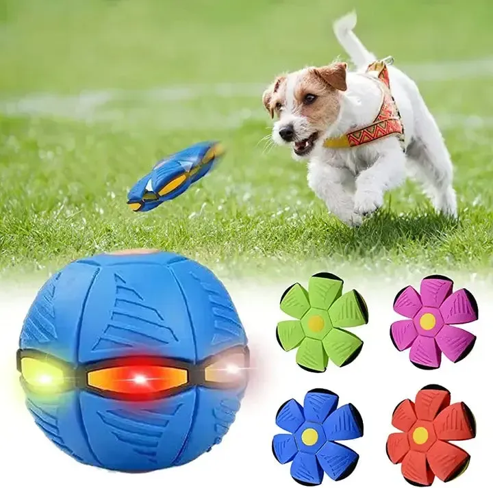 Pawtato Light-Up Flying Saucer hundleksak studs med ljus