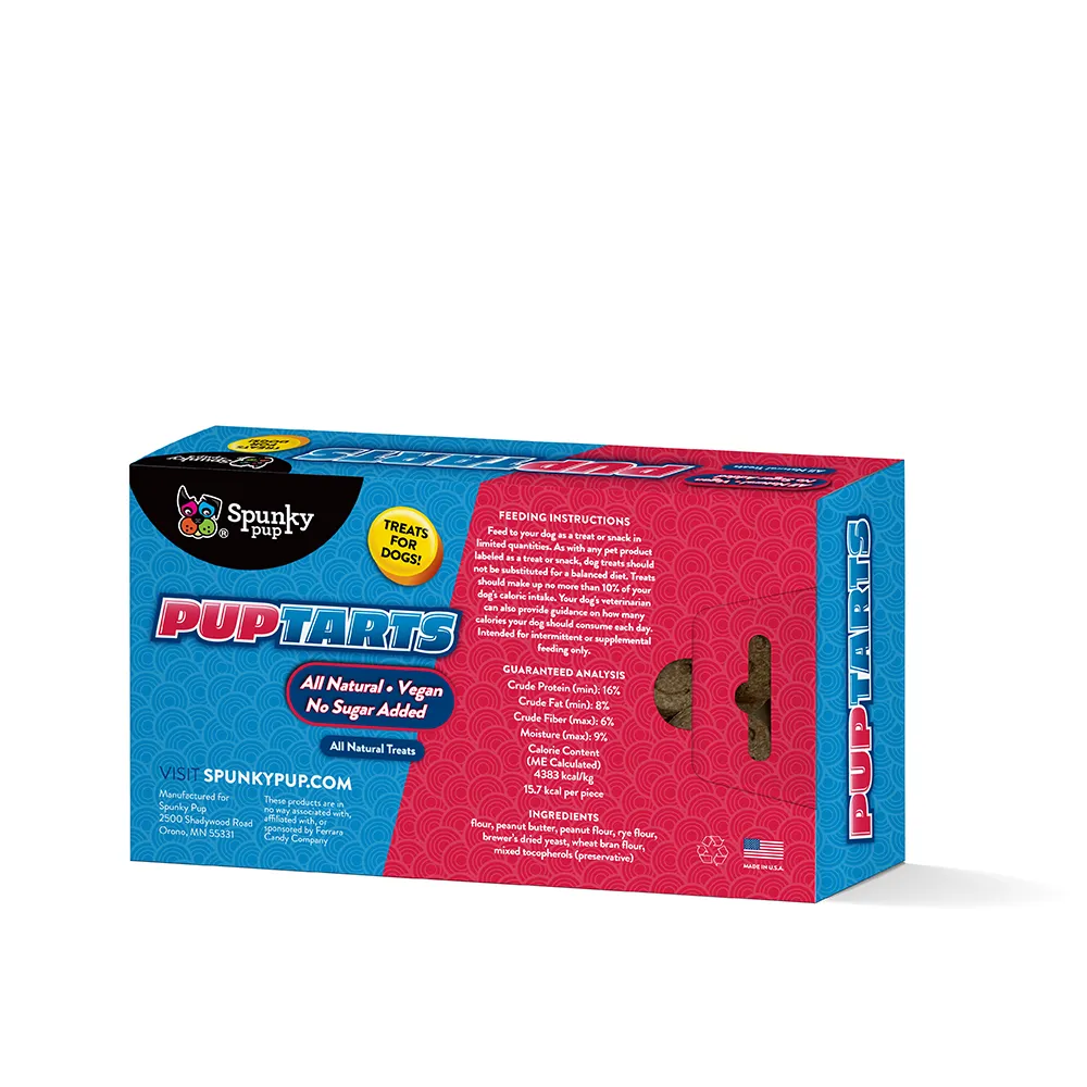 Spunky Pup Pup Tarts hundkex jordnöt 142g