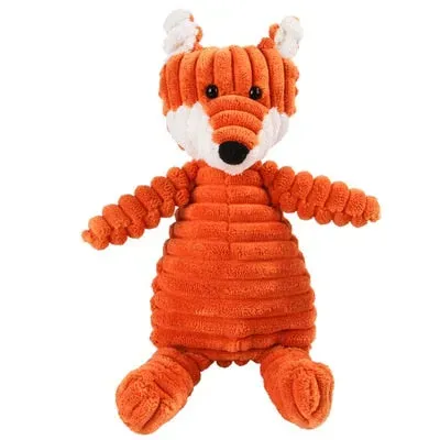 Pawtato Squeaky Plush Fox mjukisleksak räv pip
