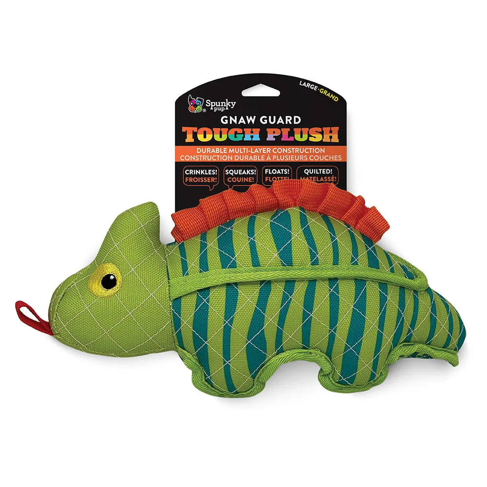 Spunky Pup Neon Tough Plush mjuk hundleksak orm large