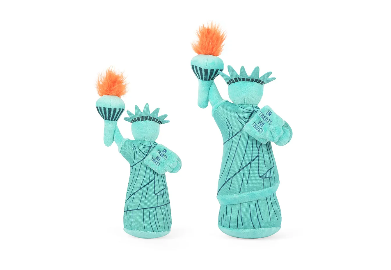 P.L.A.Y. Totally Touristy Statue of Liberty hundleksak blå pip