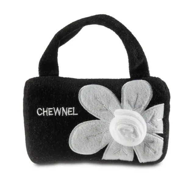 Dog Diggin Designs Chewnel Fleur Blanche Purse hundleksak mjuk