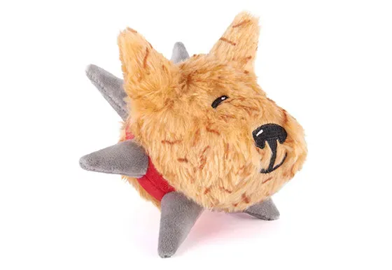 P.L.A.Y. Spiked Biff Jr hundleksak brun med stort pip