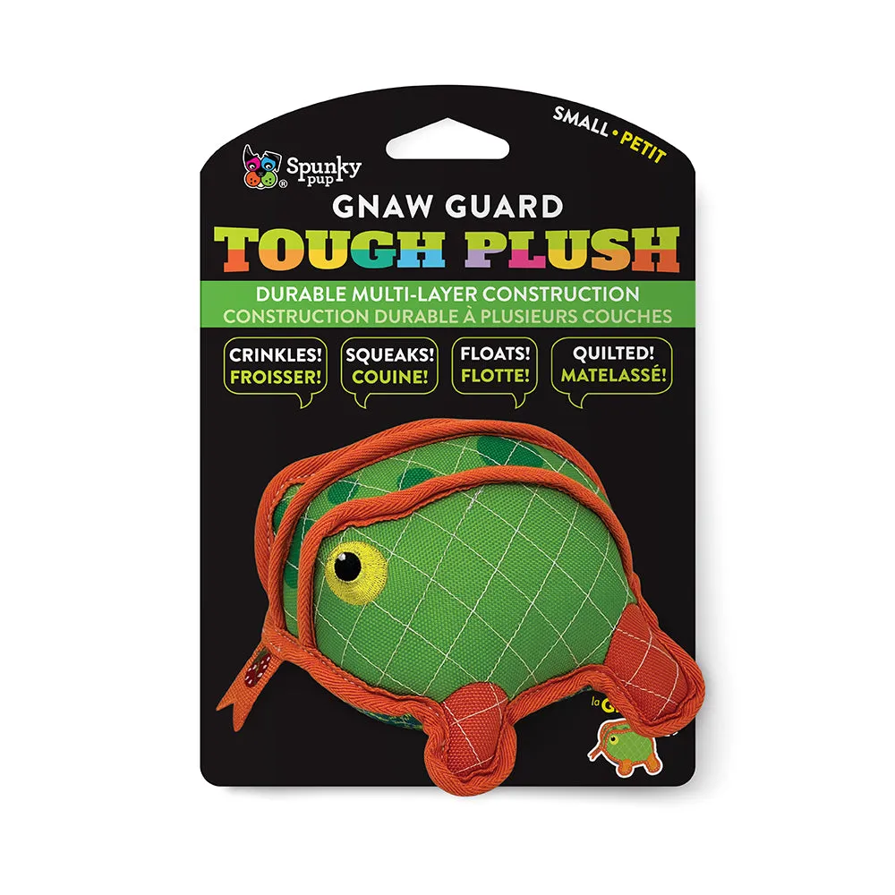Spunky Pup Neon Tough Plush mjuk hundleksak orm large