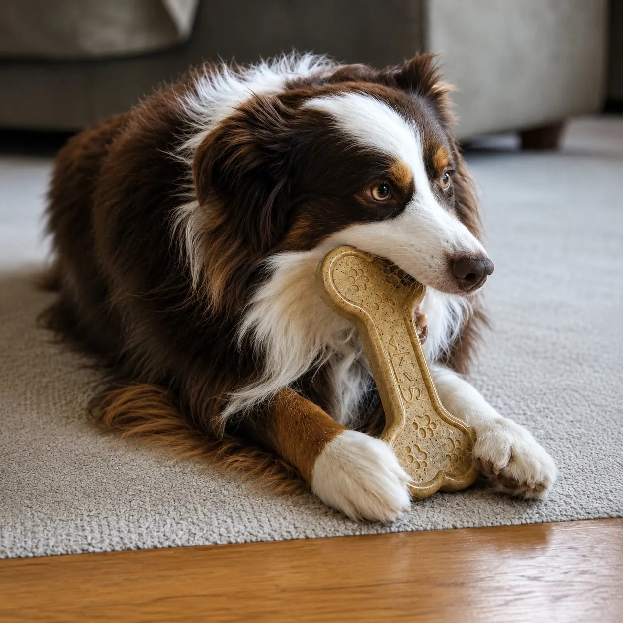 SodaPup Bone eChew tuggleksak nylon brun