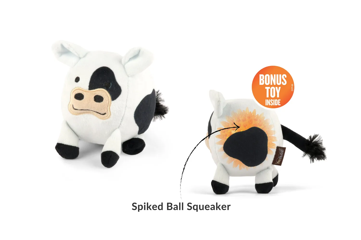 P.L.A.Y. Barnyard Buddies Cole the Cow hundleksak large pip