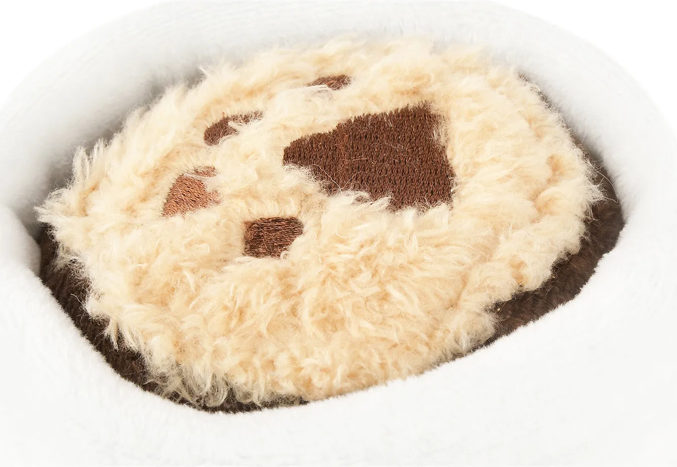 P.L.A.Y. Barking Bean Brew hundleksak vit kaffemugg med pip