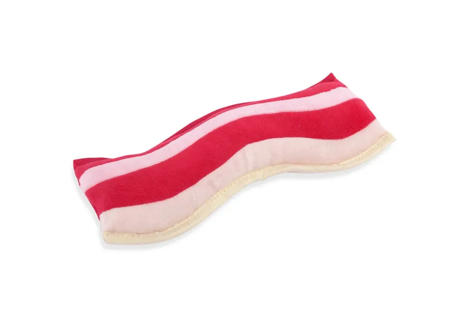 P.L.A.Y. Clive & Bacon Crispy Bacon hundleksak mjuk med prassel