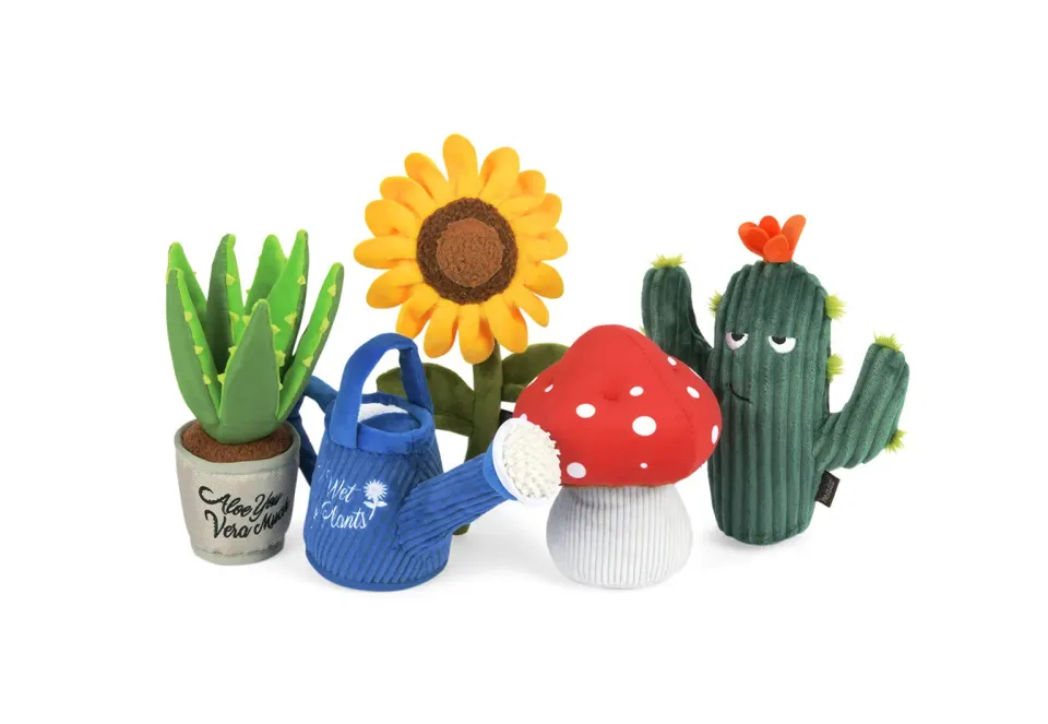 P.L.A.Y. Blooming Buddies hundleksak 5-pack med pip