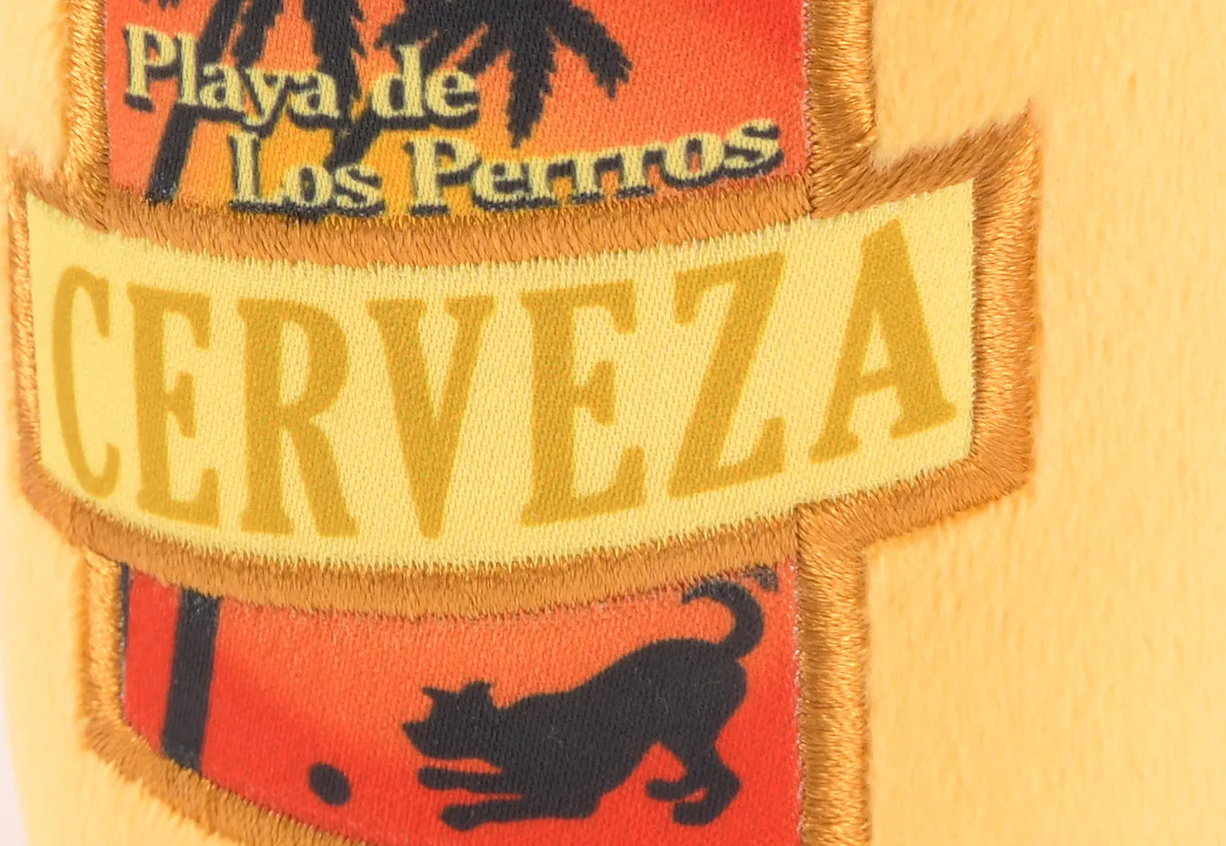 P.L.A.Y. Tropical Paradise Canine Cerveza hundleksak mjuk gul