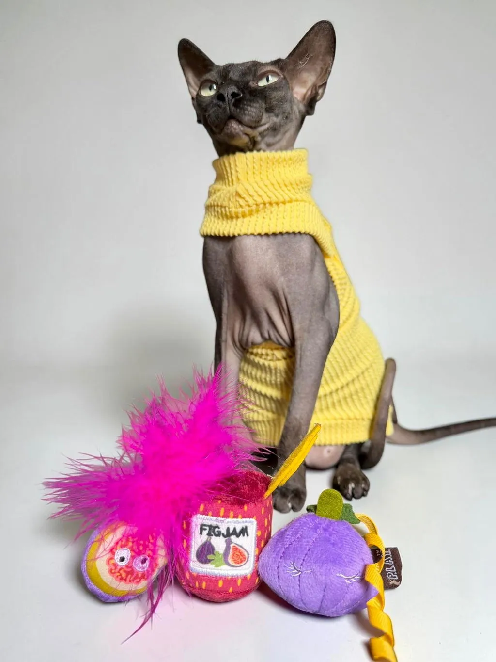 P.L.A.Y. Feline Frenzy Fig N Whiskers kattleksak 3-pack kattmynta
