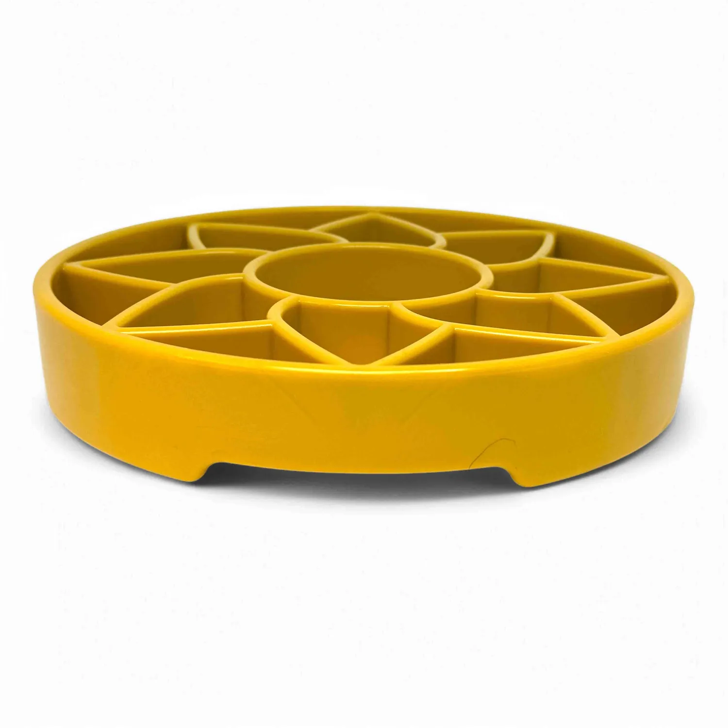 SodaPup Sunflower eTray slow feeder skål gul