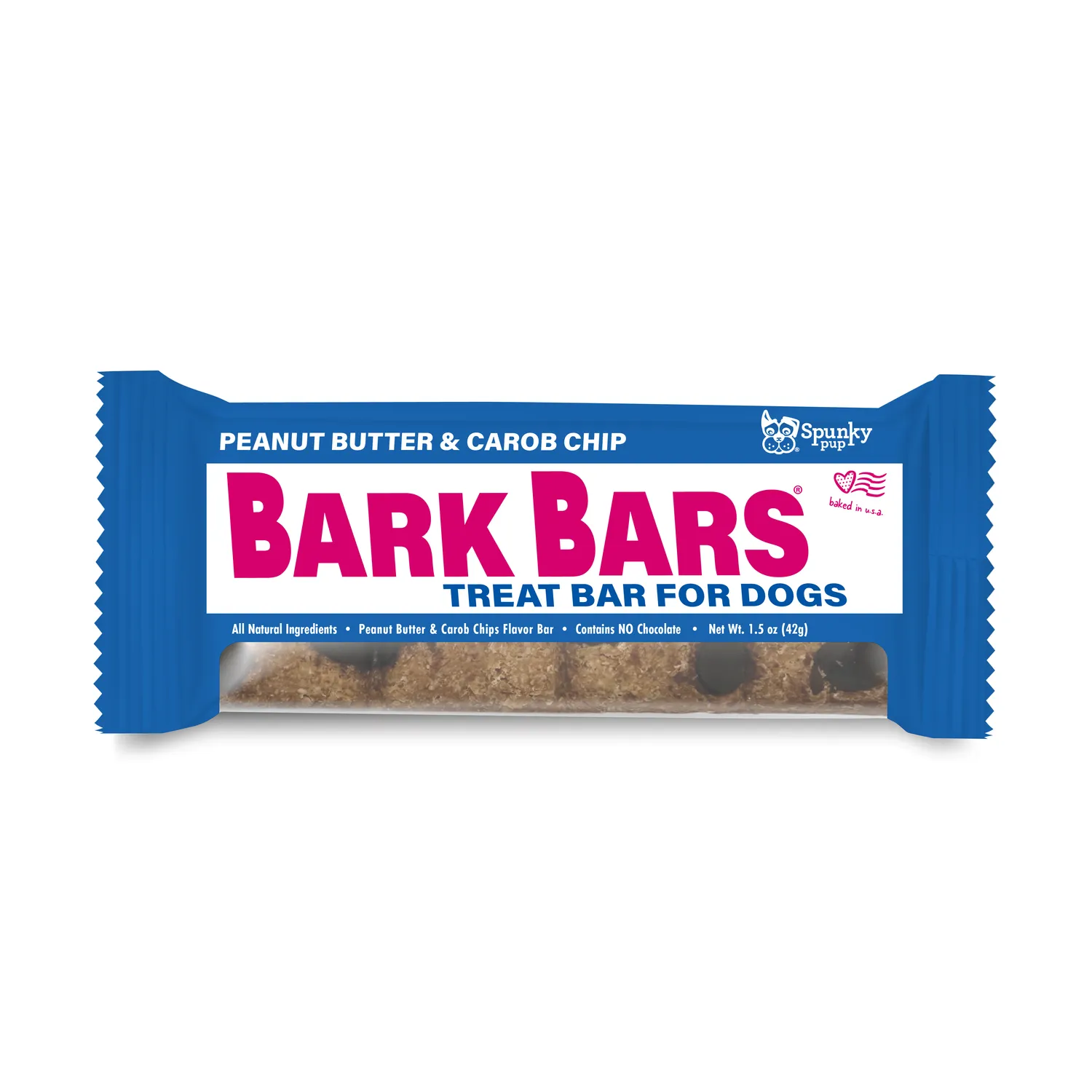 Spunky Pup Treat Bars hundkex jordnötssmör