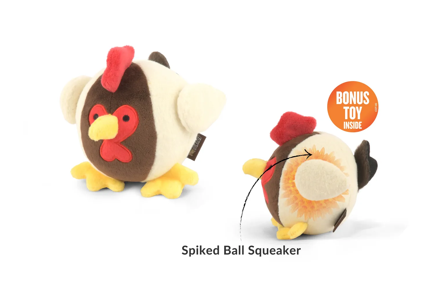 P.L.A.Y. Barnyard Buddies Ryan the Rooster hundleksak large pip