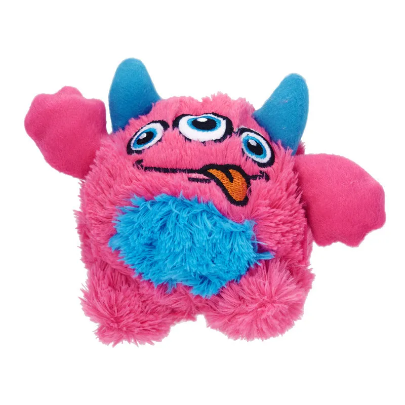 Pawtato Monster boll hundleksak blå 12 cm med pip
