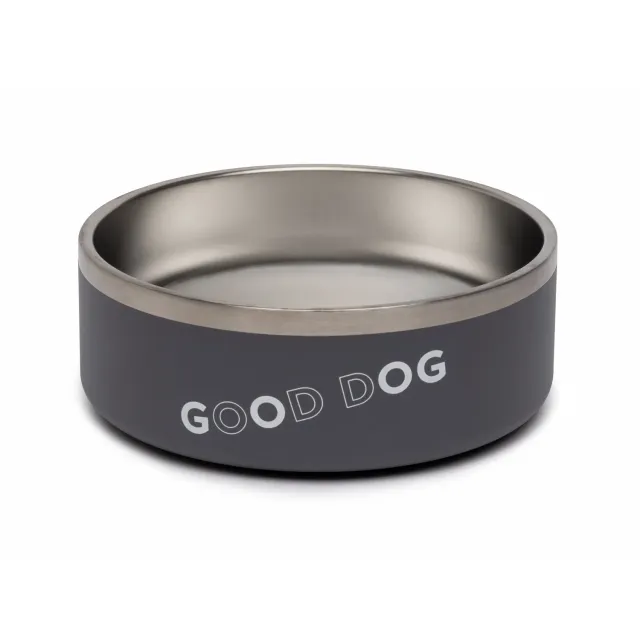 Benebone Good Dog hundskål stål grå