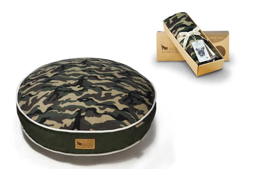 P.L.A.Y. Camouflage överdrag hundsäng bomull camo