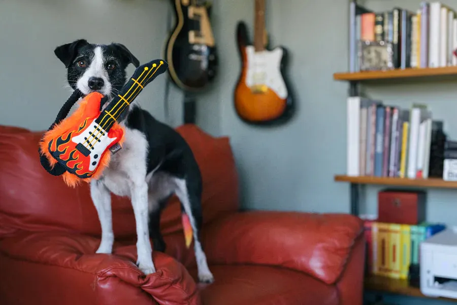 P.L.A.Y. 90s Classics Rock'n Rollover plyschgitarr med pip