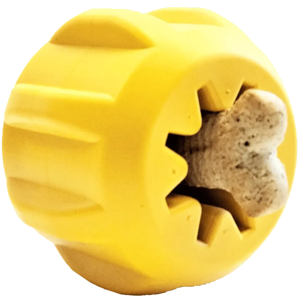 SodaPup Gear eDispenser gummileksak Large gul yak