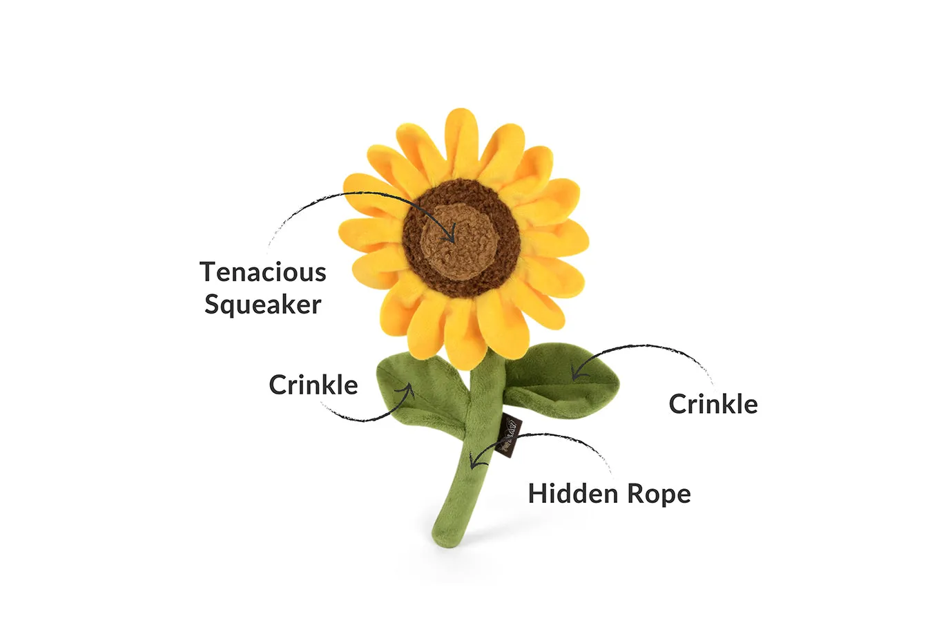 P.L.A.Y. Blooming Buddies hundleksak 5-pack med pip