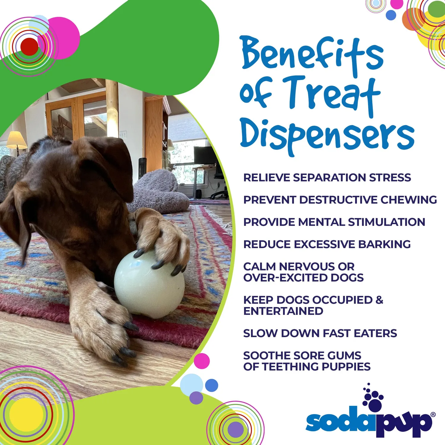 SodaPup PUP-X boll 4 tum godisboll glow