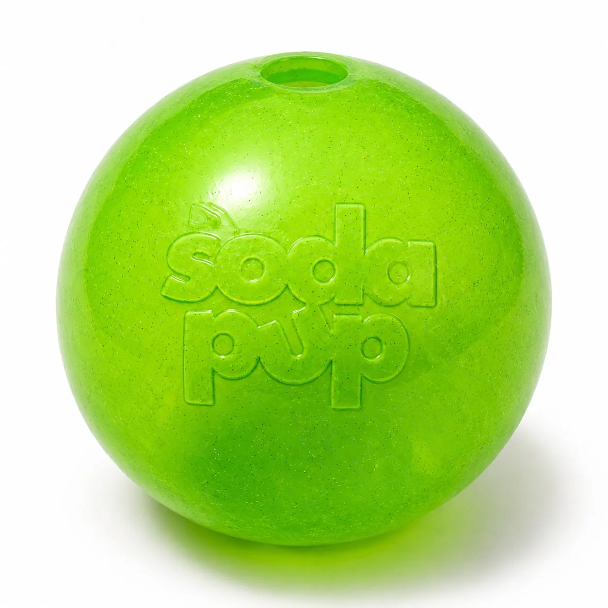 SodaPup Glitter apportboll grön 2-pack mjuk