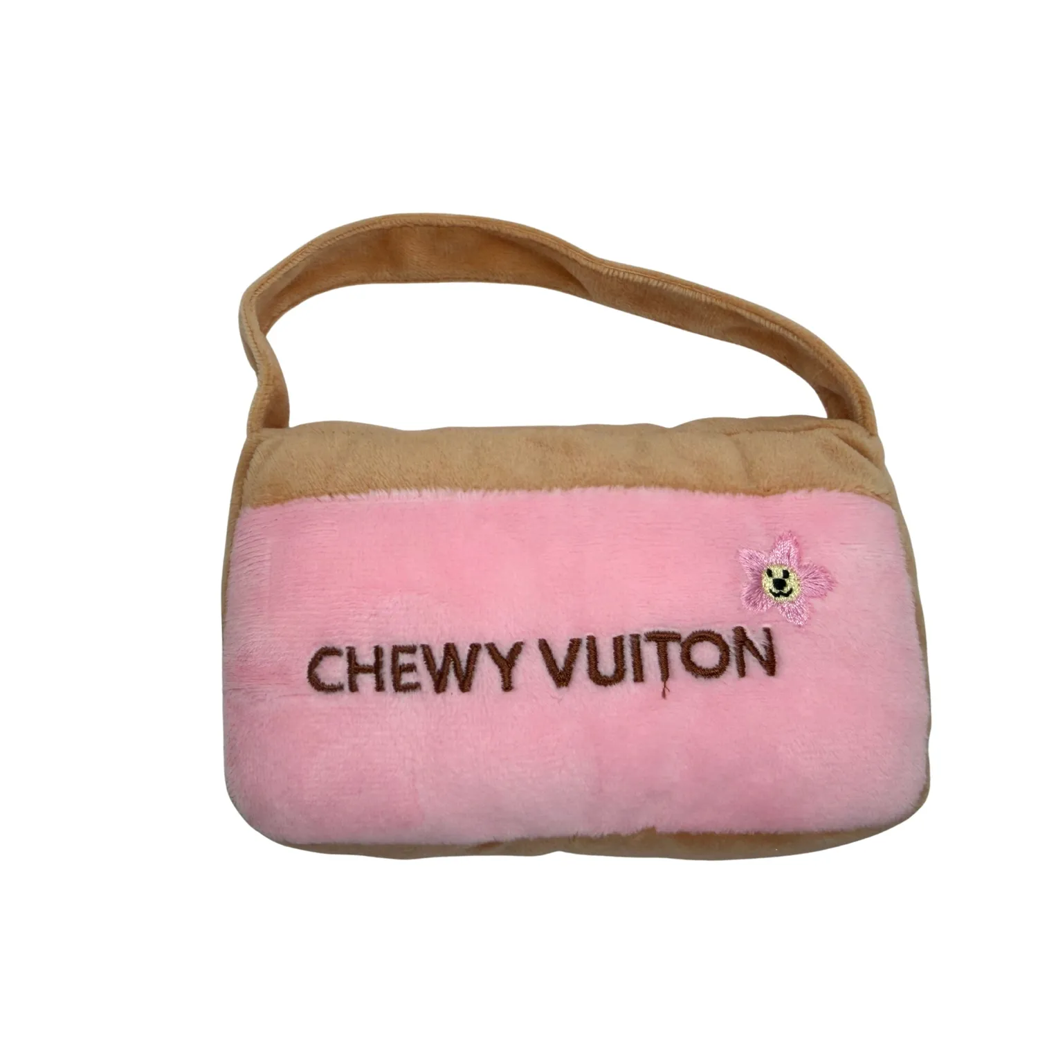 Dog Diggin Designs Chewy Vuiton Pink Blossom väska plysch