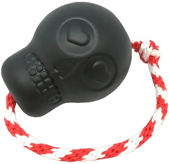 SodaPup USA-K9 Magnum Skull tuggleksak large svart hård