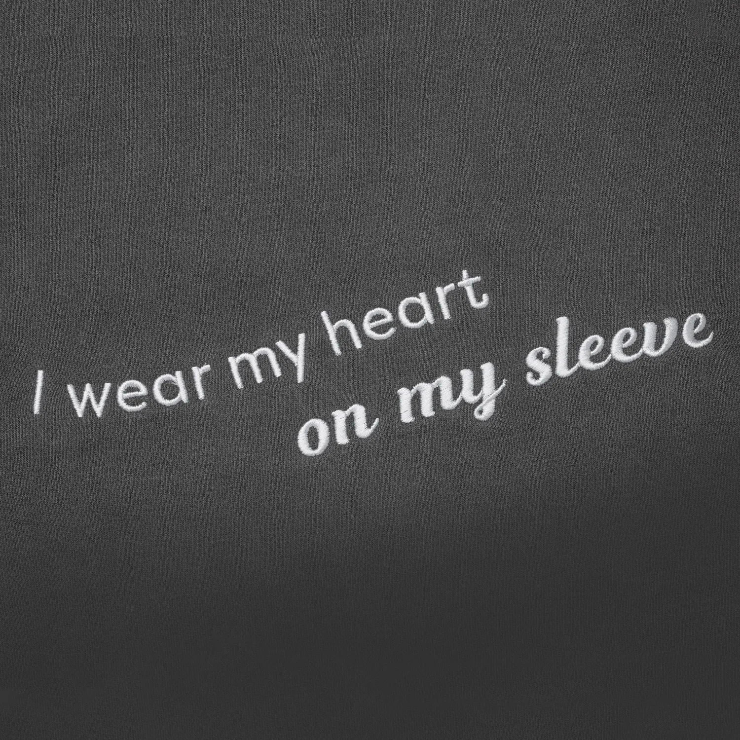 Good Human Heart On My Sleeve sweatshirt grå M