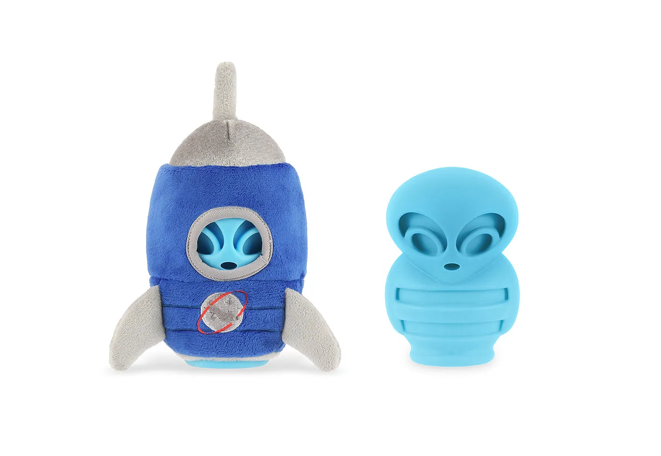 P.L.A.Y. Alien Buddies Starblaster hundleksak 2-i-1 tålig