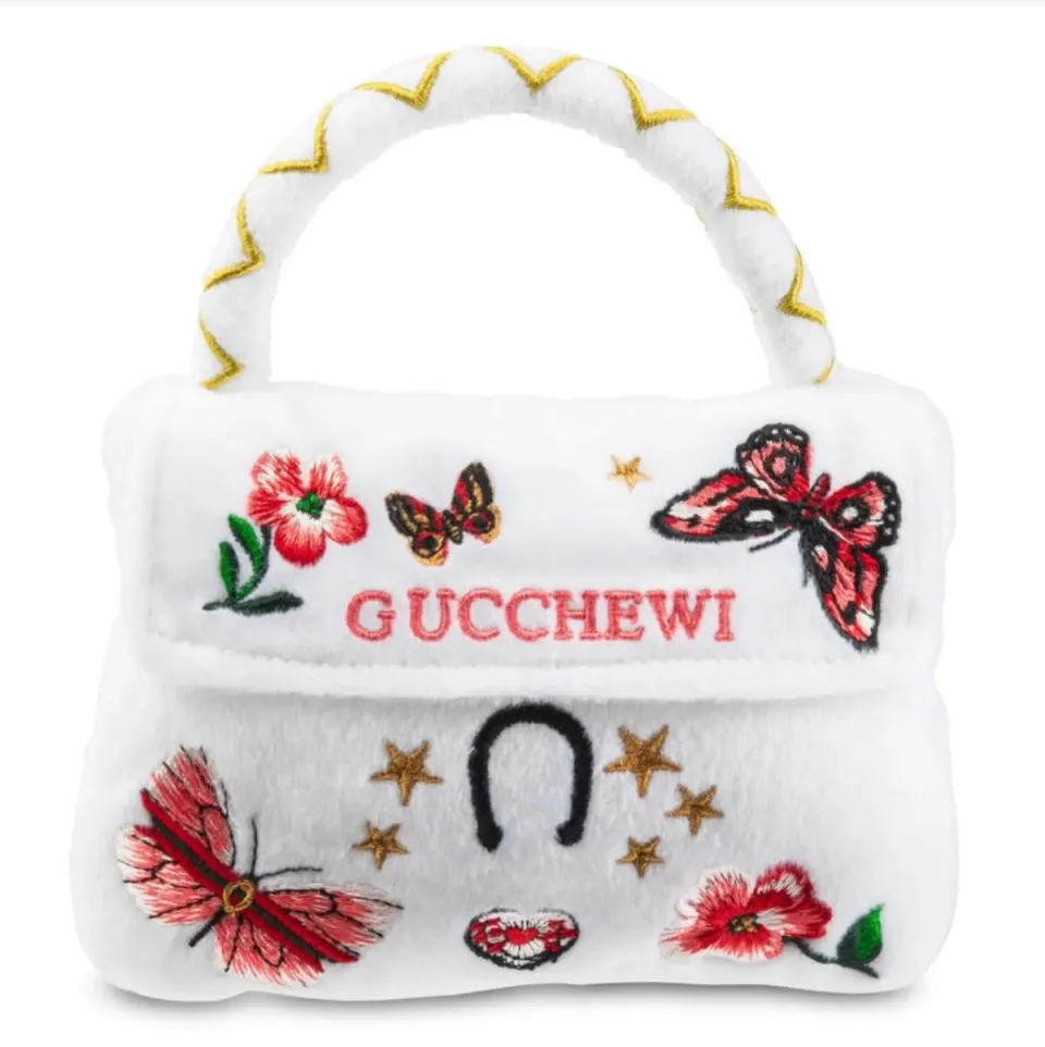 Dog Diggin Designs Gucchewi Butterfly Purse pipleksak