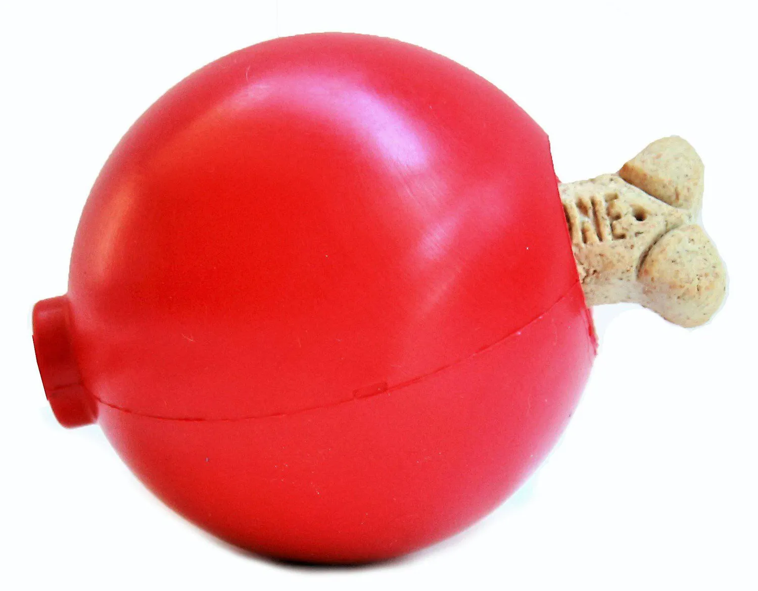 SodaPup Julkula hundleksak gummi large röd