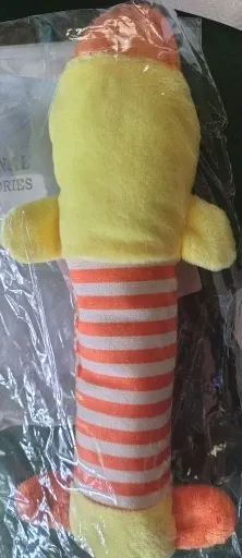 Pawtato Squeaky Plush Goose gosleksak beige pip