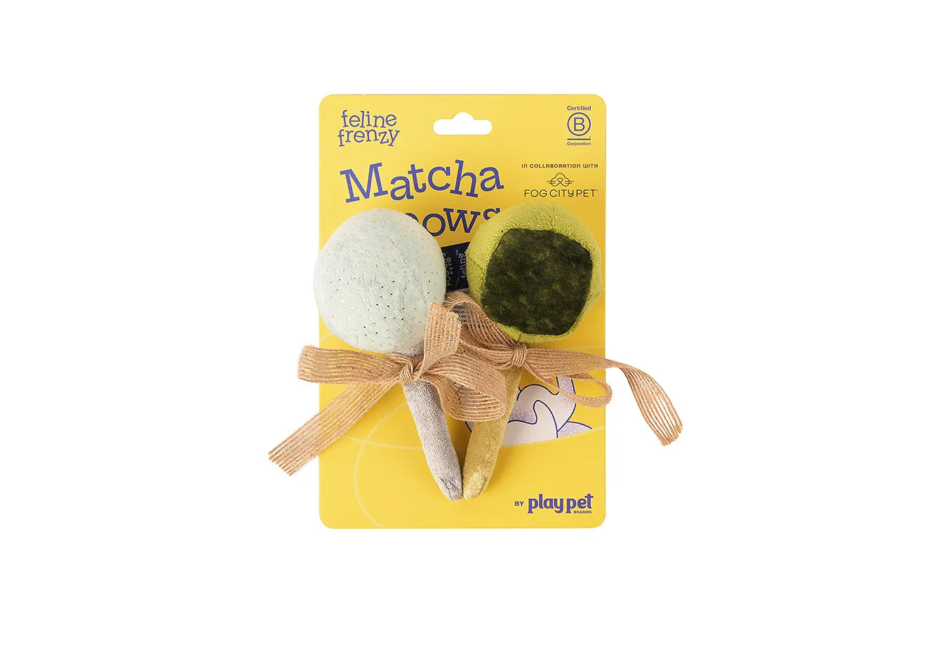 P.L.A.Y. Feline Frenzy Matcha Meows kattleksak kattmynta 2-pack