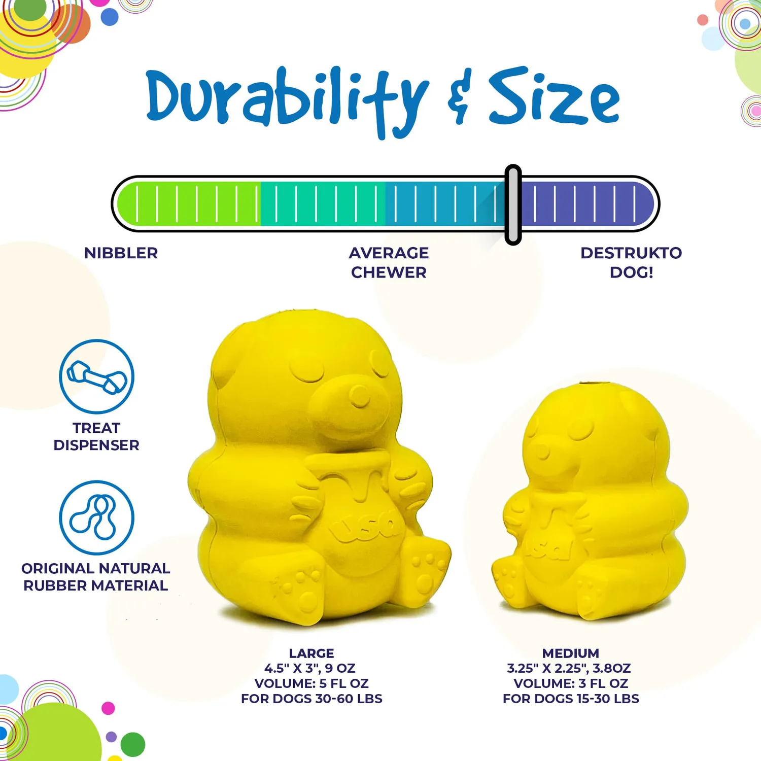 SodaPup Honey Bear godisdispenser medium gummi