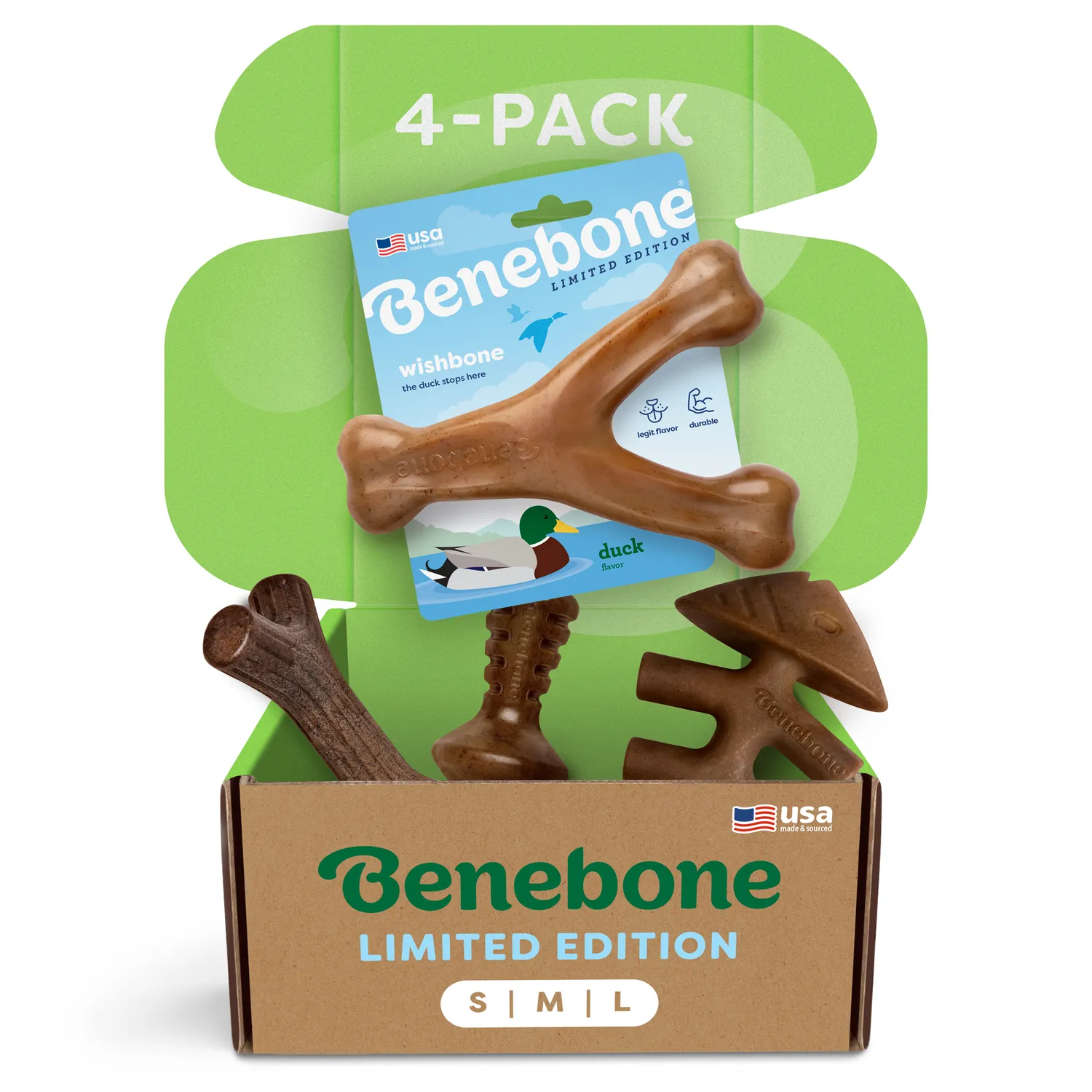 Benebone Pumpkin Spice tuggben 4-pack