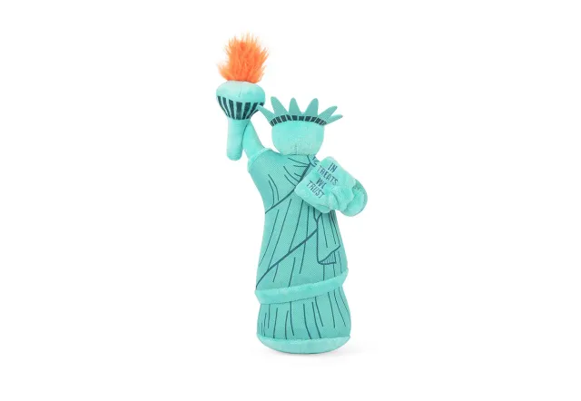 P.L.A.Y. Totally Touristy Statue of Liberty hundleksak blå pip