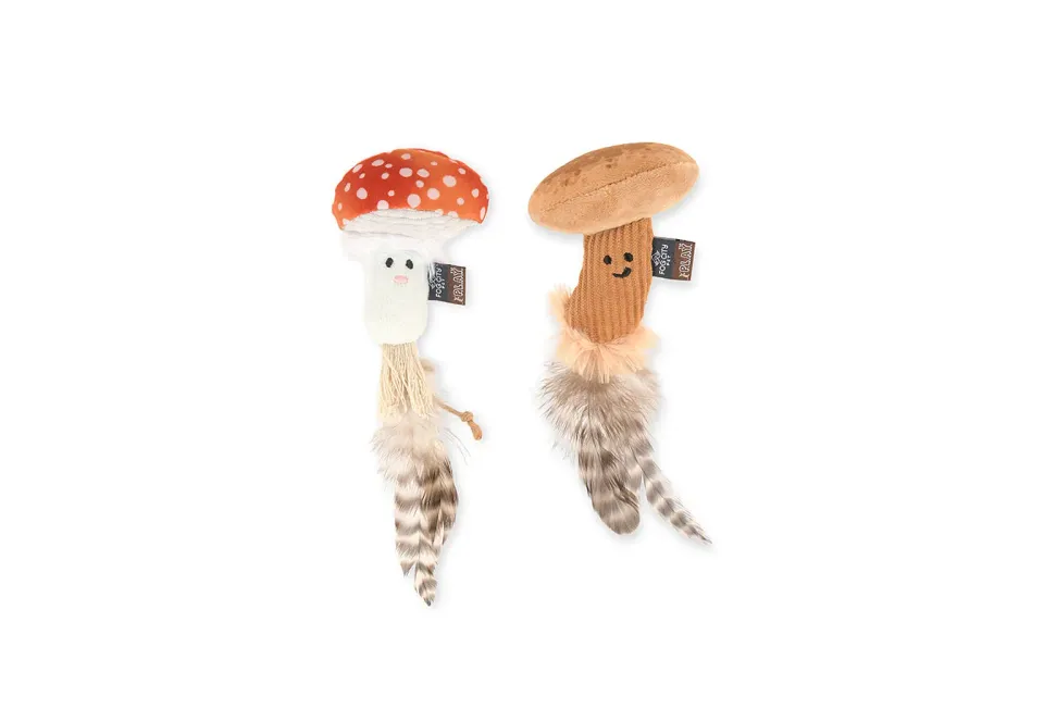 P.L.A.Y. Feline Frenzy Mystic Mushrooms kattleksak 2-pack katmynta