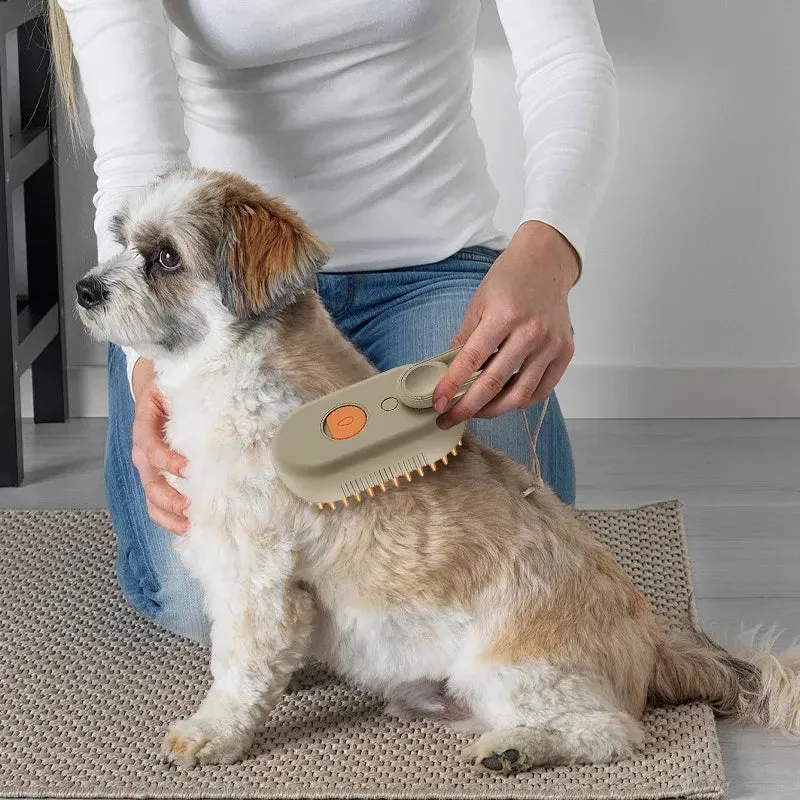 Pawtato ångborste hund för lös päls vit