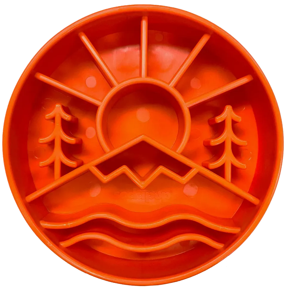 SodaPup Great Outdoors eBowl slow feeder orange 4 cups