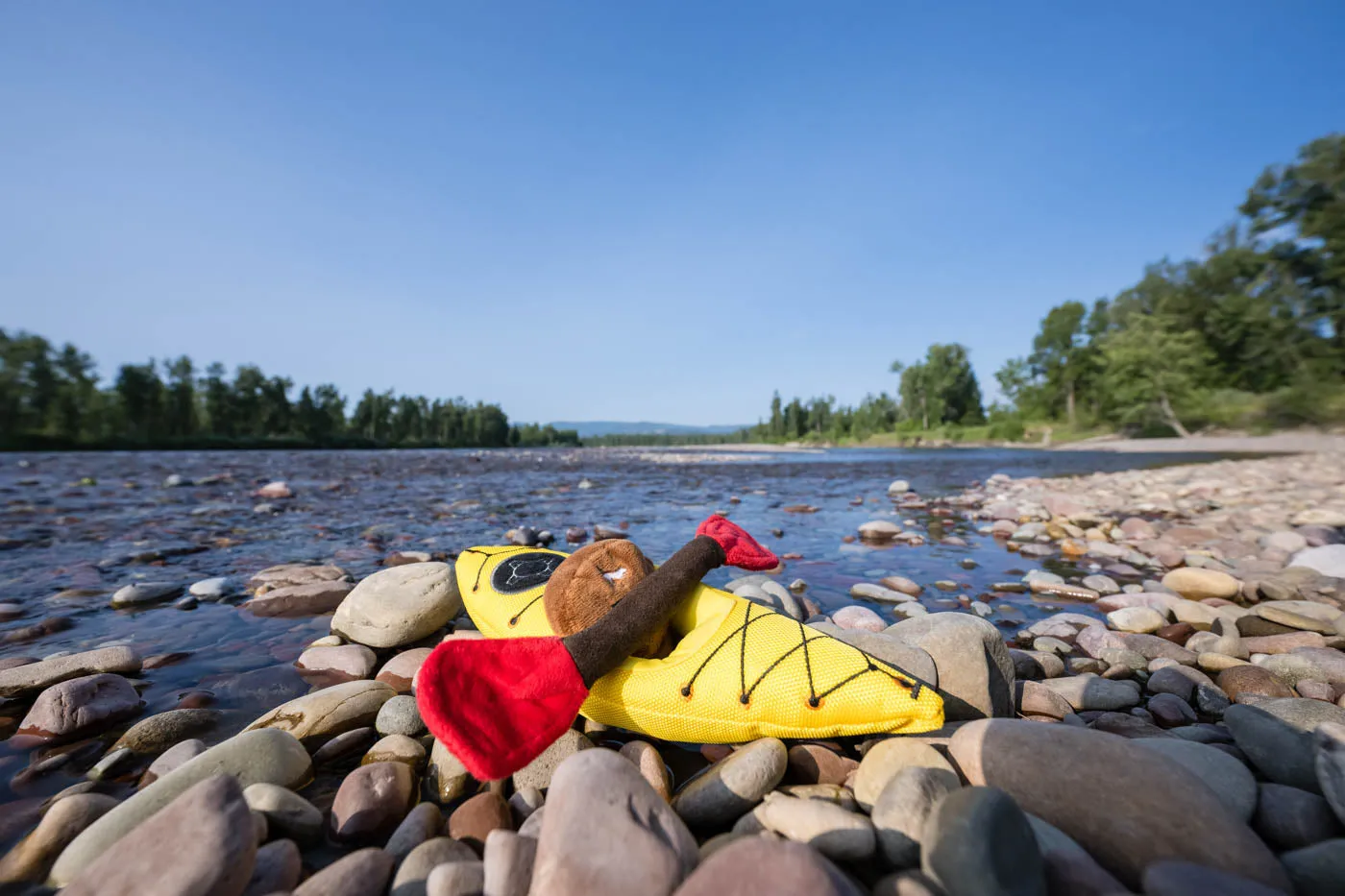 P.L.A.Y. Camp Corbin K9 Kayak hundleksak gul med pip