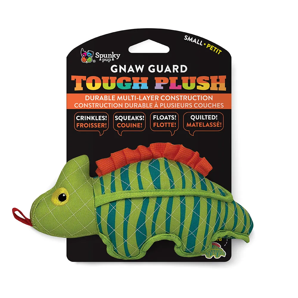 Spunky Pup Neon Tough Plush mjuk hundleksak orm large