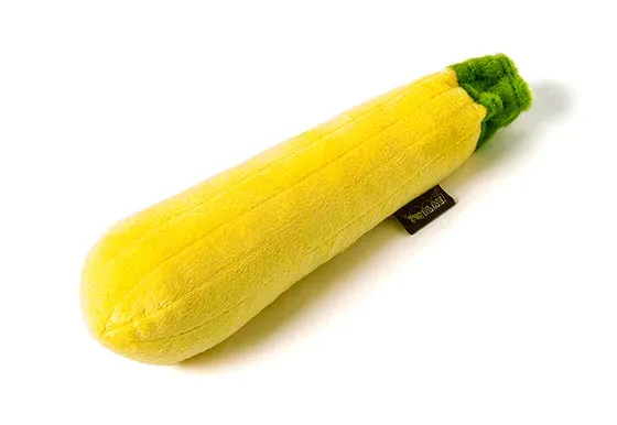 P.L.A.Y. Garden Fresh Zucchini hundleksak XS med pip
