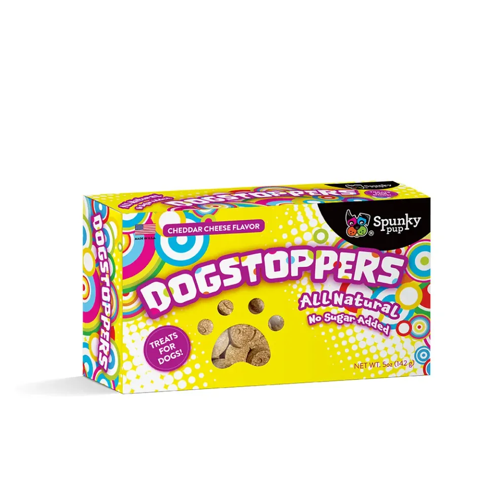 Spunky Pup Dogstoppers hundkex ost 5 oz