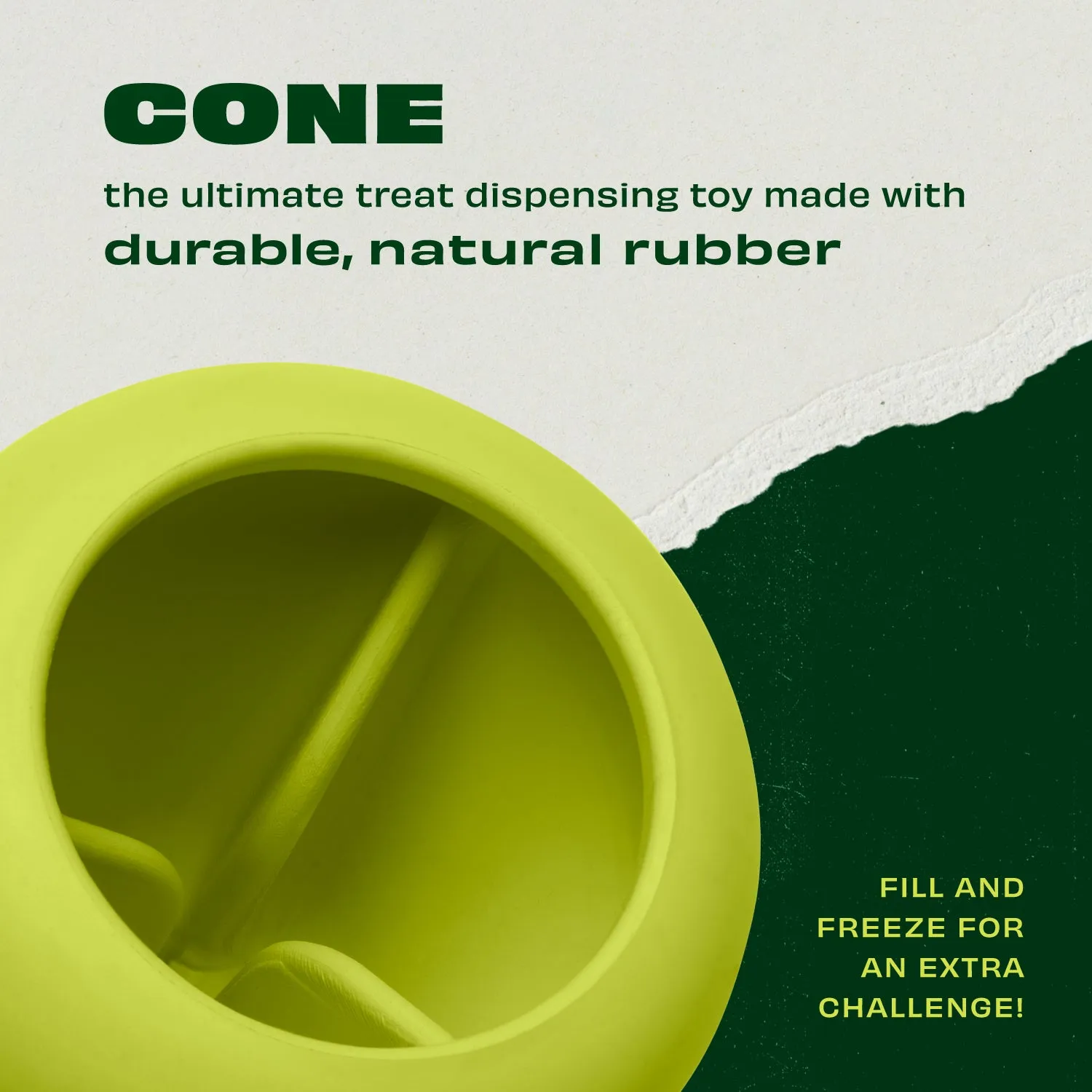 Benebone Cone aktiveringsleksak one size gummi