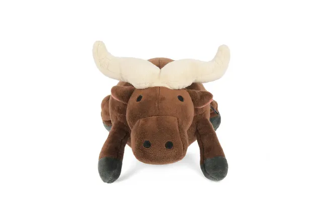 P.L.A.Y. Big Five of Africa Cape Buffalo hundleksak stor brun med pip