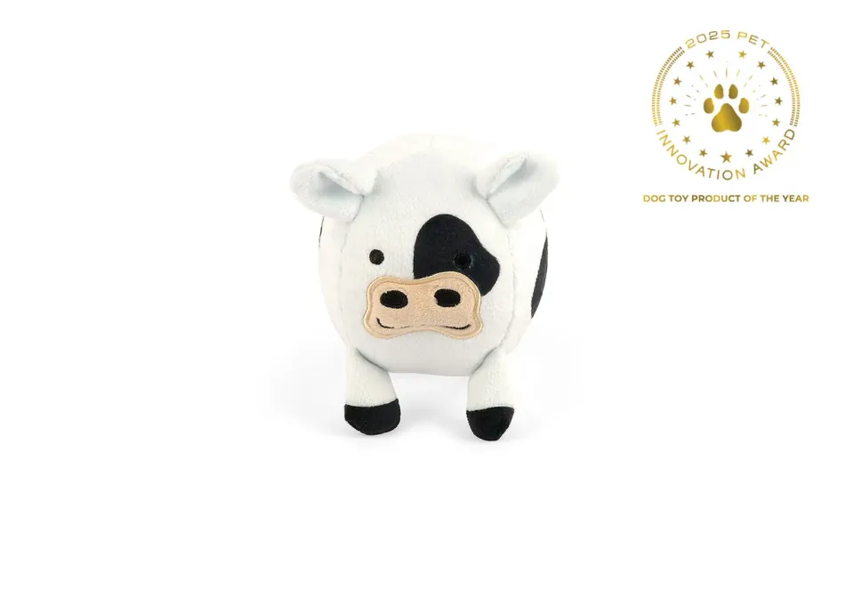 P.L.A.Y. Barnyard Buddies Cole the Cow hundleksak large pip